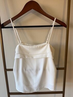 Lulu's Ivory Elastic Neckline Camisole